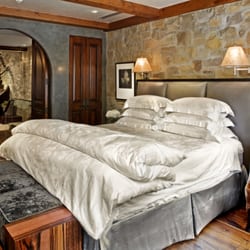 Heart of Telluride - The penthouse master suite has couture Frette linens -- so wonderful!