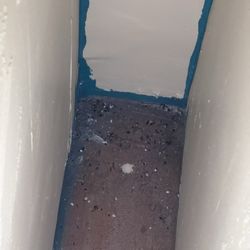 Door County Cottages - Mouse feces behind the curtain down stairs in the room we stayed in. Disgusting!