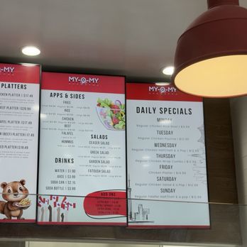 My-O-My - Menu as of 1/2026 - Salad Near Me - Berkeley, California