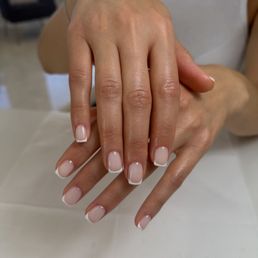 Hard gel French tip