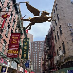 Ultimate Food Tours - Pegasus made out of ramen noodles on Pell Street