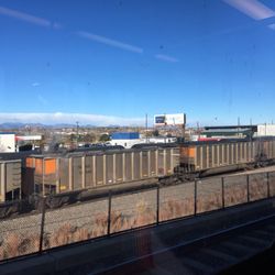 RTD Englewood Station - View from the light rail train