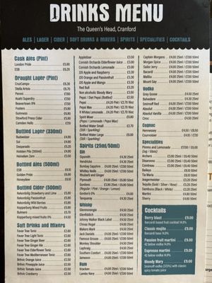Menu photo 2 The Queens Head Hounslow, XGL Menu photo 2 The Queens Head Hounslow, XGL