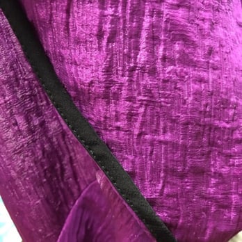 Original Hems - How it was with black trim - Sewing & Alterations Near Me - Santa Ana, California