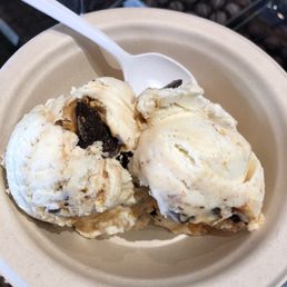 Dark choc sponge candy ice cream!