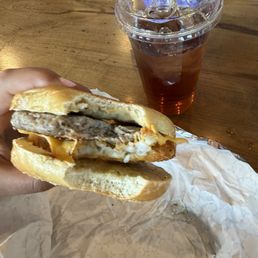 The 'Burgh' no egg and iced tea The 'Burgh' no egg and iced tea