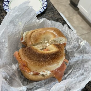 long Island Bagels - Plain bagel with lox - Sandwiches Near Me - Rockledge, Florida long Island Bagels - Plain bagel with lox - Sandwiches Near Me - Rockledge, Florida