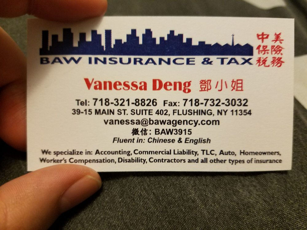 BAW INSURANCE & TAX FLUSHING ACCOUNTING Updated April 2024 3915