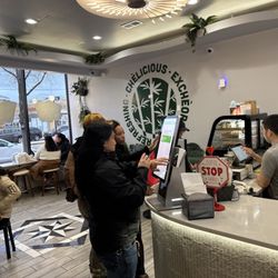 BAMBU - you order standing up at a computer terminal. There's about 20 places to sit in here.