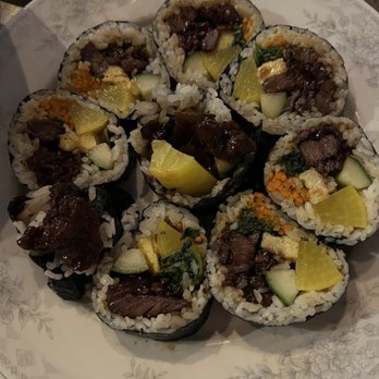 Soju - Beef gimbap - Korean Near Me - Pittsburgh, Pennsylvania