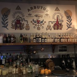 Arbutus Distillery - Bar selection of in house booze