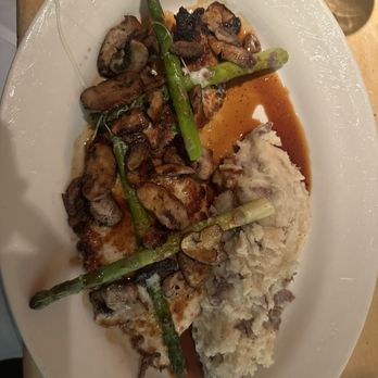 The Cheesecake Factory - Chicken Madeira- comes with asparagus and mash potatoes - Desserts Near Me - Bethesda, Maryland The Cheesecake Factory - Chicken Madeira- comes with asparagus and mash potatoes - Desserts Near Me - Bethesda, Maryland