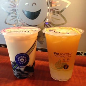 Lollicup - Milk Green Tea with grass jelly. Peach Green Tea with lychee jelly. - Coffee & Tea Near Me - Irvine, California Lollicup - Milk Green Tea with grass jelly. Peach Green Tea with lychee jelly. - Coffee & Tea Near Me - Irvine, California