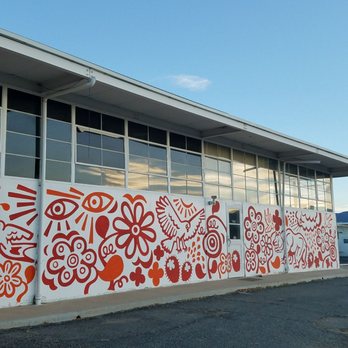 Blue Sky Center - Mural on large collaborative work space - Festivals Near Me - New Cuyama, California Blue Sky Center - Mural on large collaborative work space - Festivals Near Me - New Cuyama, California
