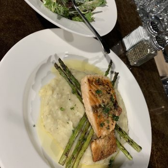 Challenger Tap House - Pan seared salmon with garlic mashed and grilled asparagus - Sports Bars Near Me - Lancaster, California Challenger Tap House - Pan seared salmon with garlic mashed and grilled asparagus - Sports Bars Near Me - Lancaster, California