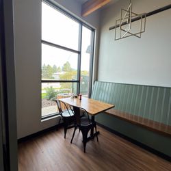 Window table in the back room, five minutes from MSU