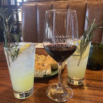 Casa Santo Stefano - No, they're not all mine. Two of us tried the limonata, first round. We all did wine, in the following rounds. Excellent! February 2026 - Sicilian Near Me - Tampa, Florida