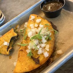 Dos Gatos Cantina - Birria tacos (comes with 2 but I ate one quickly because it was so delicious)