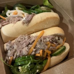 Vietnamese Pulled Pork Banh Mi