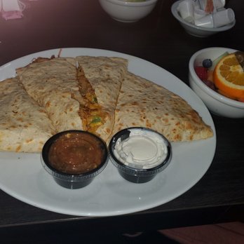 GoodDay Cafe - Breakfast quesadilla and fruit - Breakfast & Brunch Near Me - West Bend, Wisconsin