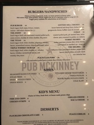 Menu photo 3 The Pub McKinney McKinney, TX Menu photo 3 The Pub McKinney McKinney, TX