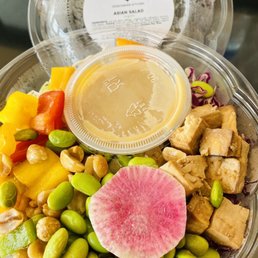 My lunch today. Asian vegan salad.
