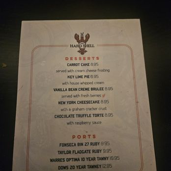 The Hard Shell - Dessert menu - Seafood Near Me - Richmond, Virginia The Hard Shell - Dessert menu - Seafood Near Me - Richmond, Virginia