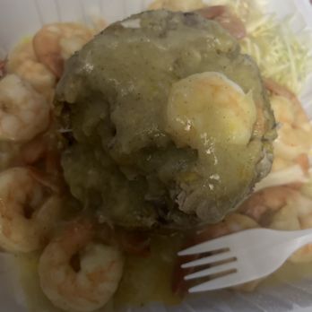 El Eden Restaurant - Shrimp Mofongo partly eaten - Caribbean Near Me - Providence, Rhode Island El Eden Restaurant - Shrimp Mofongo partly eaten - Caribbean Near Me - Providence, Rhode Island