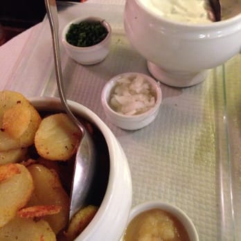 A La Tête De Lard - Bibeleskaes - with potatoes, herbs, onions and garlic. Mind blowingly good. - French Near Me - Strasbourg, 67