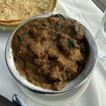 Banjara Indian Restaurant - South Indian goat curry with curry leaves - Indian Near Me - Toronto, Ontario