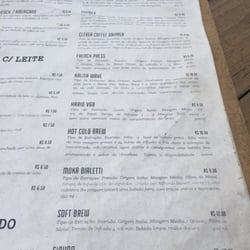 The Family Coffee Shop - Cardapio