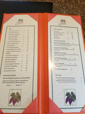 Menu photo 7 8th Street At the Ivy Cody, WY Menu photo 7 8th Street At the Ivy Cody, WY