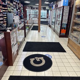 Bluemoon smoke shop inside view. Bluemoon smoke shop inside view.