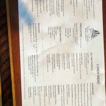 River Room - Lunch menu - Seafood Near Me - Georgetown, South Carolina