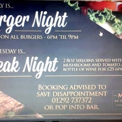 Mckay's - New for 2016 "vegetarian options available"