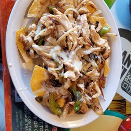 Chicken fajita nachos Chicken fajita nachos