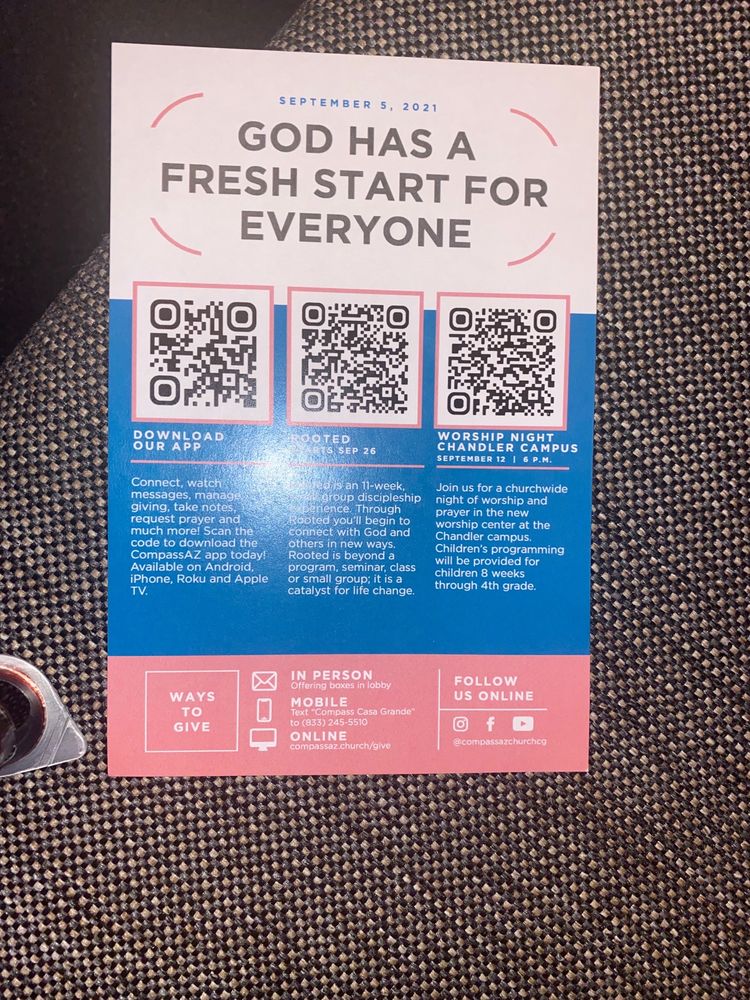 COMPASS CHRISTIAN CHURCH Updated October 2024 1510 N Casa Grande