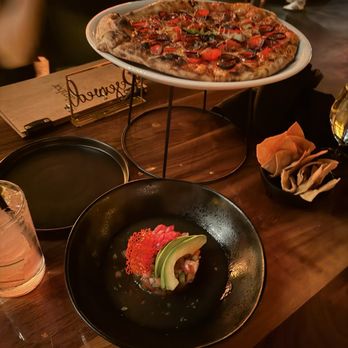 Amber - Ceviche and hot honey pepperoni pizza (amazing) - Lounges Near Me - Seattle, Washington