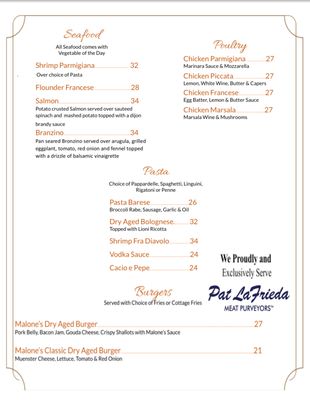Menu photo 6 Malone's Chop House Brooklyn, NY