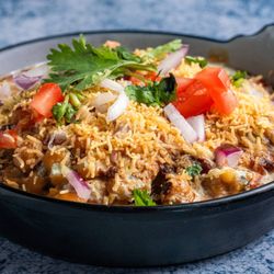 Mehfil Restaurant & Banquet - Savor our flavorful Chaat, packed with crispy sev, tangy chutneys, chickpeas, and fresh toppings. A perfect burst of taste in every bite!