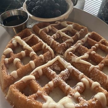 Wilma & Frieda's Cafe - Churro Waffle and berries! - Comfort Food Near Me - Palm Desert, California Wilma & Frieda's Cafe - Churro Waffle and berries! - Comfort Food Near Me - Palm Desert, California