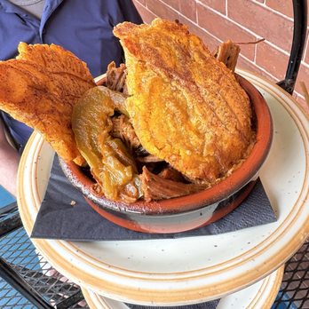 Under the Moon Cafe - Pork tostada - Tapas/Small Plates Near Me - Lambertville, New Jersey Under the Moon Cafe - Pork tostada - Tapas/Small Plates Near Me - Lambertville, New Jersey