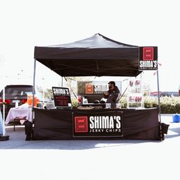 a man selling food