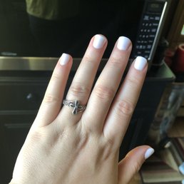 Freshly done gel manicure