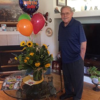Elegant Flowers - Grandpa's 90th birthday present! - Florists Near Me - Fresno, California Elegant Flowers - Grandpa's 90th birthday present! - Florists Near Me - Fresno, California
