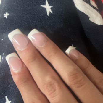 Happiness Nails and Spa - Nail was not prepped at all before putting on acrylic powder. - Nail Salons Near Me - Visalia, California