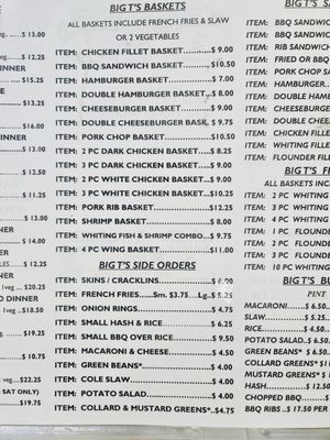 Menu photo 3 Big T Bar-B-Q Columbia, SC