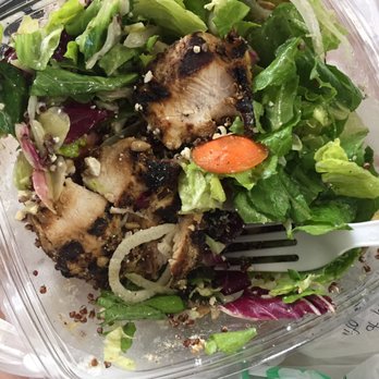 Summer House - Roasted vegetable salad, with chicken added - Burgers Near Me - Chicago, Illinois Summer House - Roasted vegetable salad, with chicken added - Burgers Near Me - Chicago, Illinois