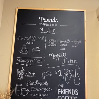 Friends Coffee & Tea - Menu - Coffee & Tea Near Me - San Jose, California
