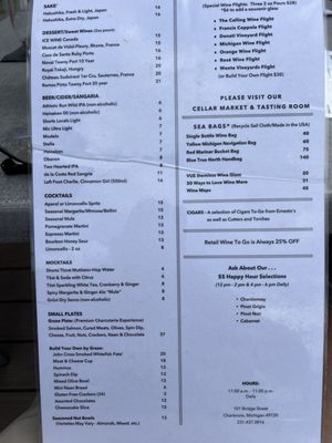 Menu photo 3 Vue Wine Bar Charlevoix, MI